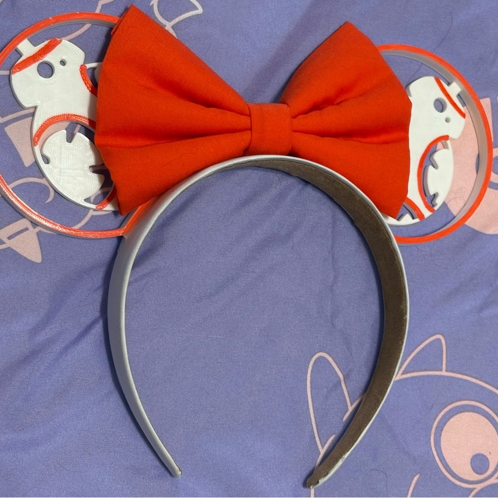 BB-8 3D Printed Star Wars Inspired Mouse Ears